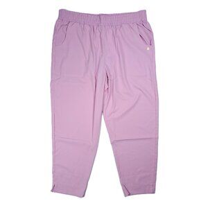 Coolibar Perissa Pants Pink Purple Cropped Sun Protection Womens L Pull On Large
